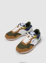 chico zapatillas combinadas london may Pepe Jeans 44JTZ1533 ejército - Imagen 3