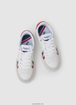chico zapatillas player britt de piel Pepe Jeans 44JTZ1525 blanco - Imagen 2