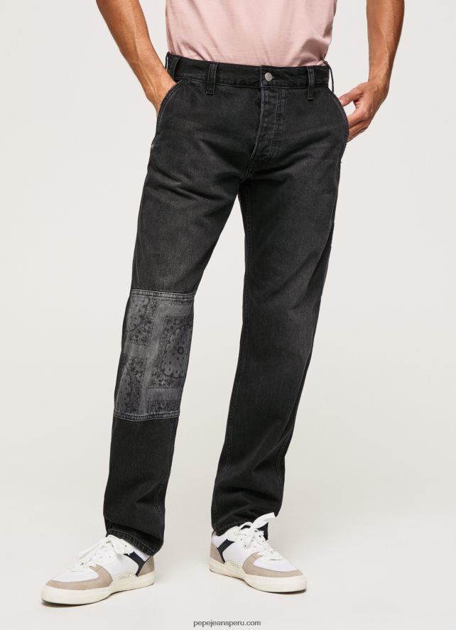 hombres adams jeans de tiro medio holgados Pepe Jeans 44JTZ815 mezclilla - Imagen 2
