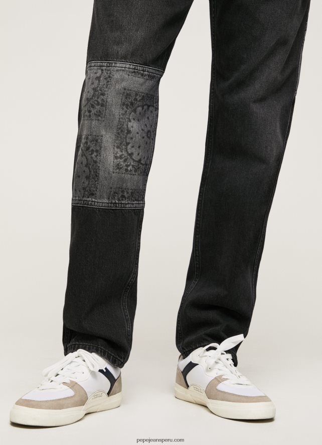 hombres adams jeans de tiro medio holgados Pepe Jeans 44JTZ815 mezclilla - Imagen 4
