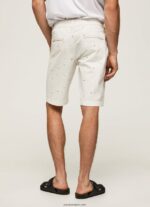 hombres bermudas chinas con estampado mc queen Pepe Jeans 44JTZ1116 blanco - Imagen 4