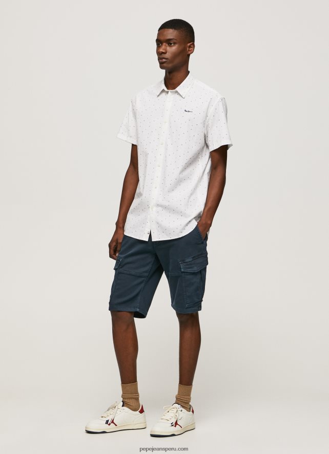 hombres camisa de manga corta lindenberg Pepe Jeans 44JTZ1063 blanco - Imagen 2