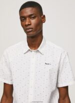 hombres camisa de manga corta lindenberg Pepe Jeans 44JTZ1063 blanco