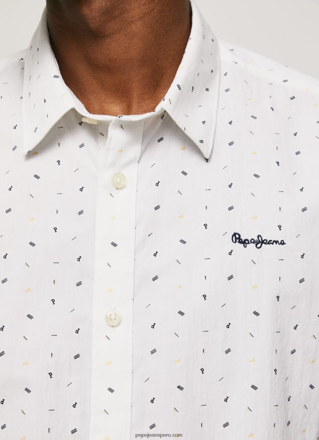hombres camisa de manga corta lindenberg Pepe Jeans 44JTZ1063 blanco - Imagen 4