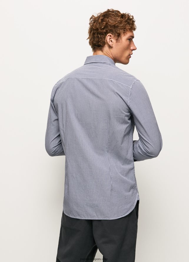 hombres camisa de popelín a cuadros lamar Pepe Jeans 44JTZ1046 jarman - Imagen 4