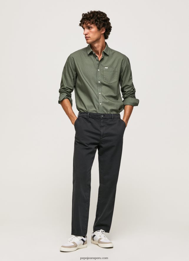 hombres_camisa_dobby_regular_fit_pepe_jeans_44jtz1043_fundicion.jpg hombres camisa dobby regular fit Pepe Jeans 44JTZ1043 fundición - Imagen 1