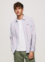 hombres camisa lister fil-a-fil slim fit Pepe Jeans 44JTZ1065 estudio rojo