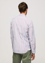 hombres camisa lister fil-a-fil slim fit Pepe Jeans 44JTZ1065 estudio rojo - Imagen 4