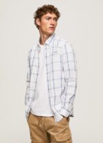 hombres camisa lorian slim fit de popelina Pepe Jeans 44JTZ1029 Marfil