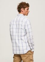 hombres camisa lorian slim fit de popelina Pepe Jeans 44JTZ1029 Marfil - Imagen 4