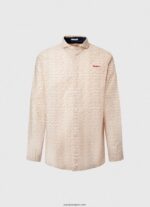 hombres camisa lucus slim de popelina Pepe Jeans 44JTZ1053 blanquecino - Imagen 5