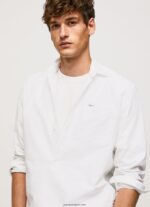 hombres camisa oxford de corte estándar Lawson Pepe Jeans 44JTZ1044 blanco - Imagen 3