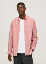 hombres camisa oxford de corte estándar Pepe Jeans 44JTZ1048 rosa nublado