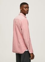hombres camisa oxford de corte estándar Pepe Jeans 44JTZ1048 rosa nublado - Imagen 4