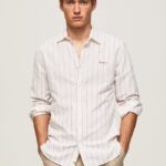 hombres camisa oxford de corte regular lynton Pepe Jeans 44JTZ1034 blanco