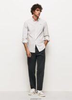 hombres camisa slim fit de popelín de algodón Pepe Jeans 44JTZ1022 blanco - Imagen 2