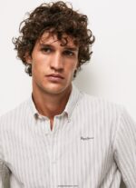 hombres camisa slim fit de popelín de algodón Pepe Jeans 44JTZ1022 blanco - Imagen 4