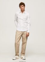 hombres camisa slim fit Pepe Jeans 44JTZ1024 blanco - Imagen 2