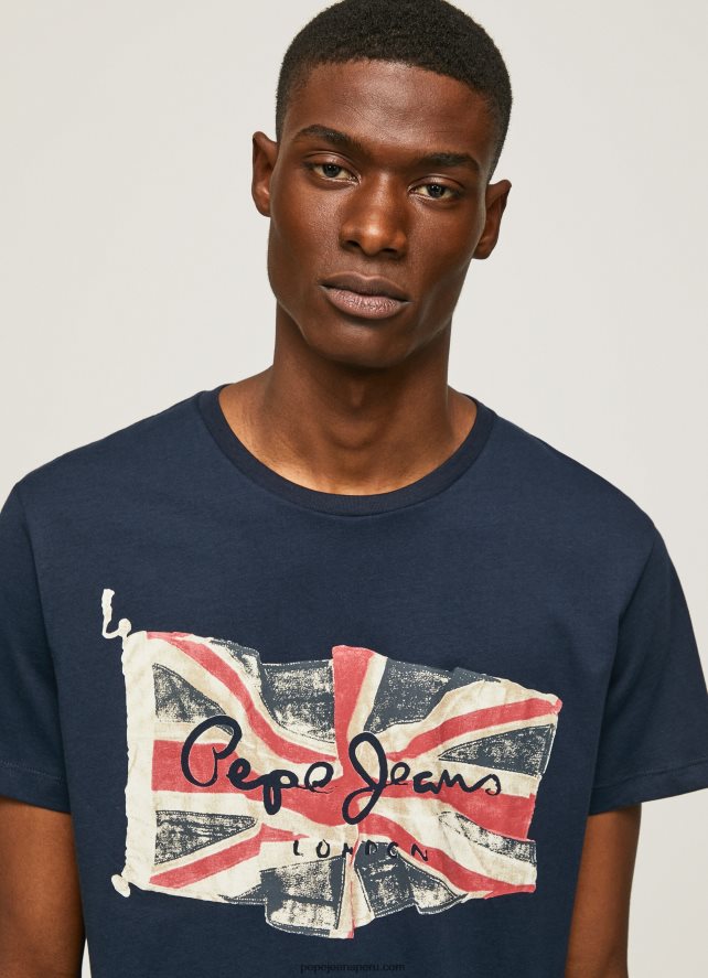 hombres_camiseta_con_el_logo_de_la_bandera_y_la_bandera_ondeando_pepe_jeans_44jtz935_dulwich.jpg hombres camiseta con el logo de la bandera y la bandera ondeando Pepe Jeans 44JTZ935 dulwich - Imagen 1