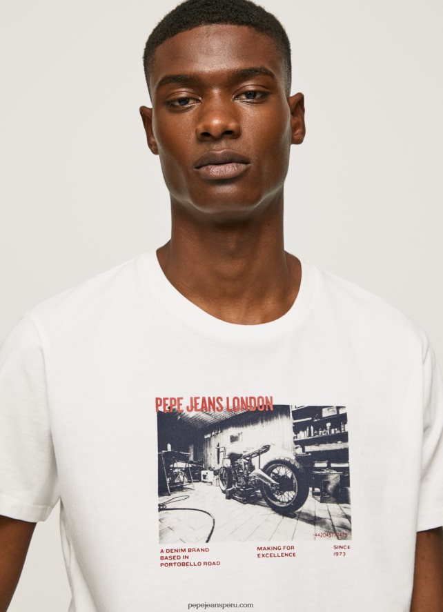 hombres_camiseta_con_estampado_de_foto_pepe_jeans_44jtz955_blanco.jpg hombres camiseta con estampado de foto Pepe Jeans 44JTZ955 blanco - Imagen 1