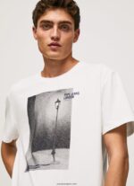hombres camiseta con estampado de foto Pepe Jeans 44JTZ958 blanco - Imagen 3