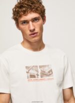 hombres camiseta con estampado de foto Pepe Jeans 44JTZ988 blanquecino - Imagen 3