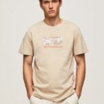 hombres camiseta con estampado de foto Pepe Jeans 44JTZ989 malta