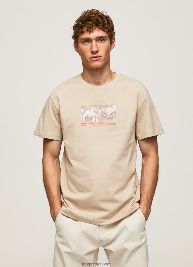 hombres_camiseta_con_estampado_de_foto_pepe_jeans_44jtz989_malta.jpg hombres camiseta con estampado de foto Pepe Jeans 44JTZ989 malta - Imagen 1