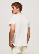 hombres camiseta con estampado de foto Pepe Jeans 44JTZ990 blanquecino - Imagen 4