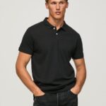 hombres camiseta con logo Pepe Jeans 44JTZ1086 negro