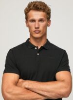 hombres camiseta con logo Pepe Jeans 44JTZ1086 negro - Imagen 3