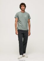 hombres camiseta de algodón lavado y teñido Pepe Jeans 44JTZ925 fundición - Imagen 2