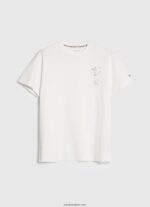 hombres camiseta de algodón lavado y teñido Pepe Jeans 44JTZ942 blanco - Imagen 5
