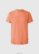 hombres camiseta de algodón liso Pepe Jeans 44JTZ995 calabaza naranja - Imagen 5