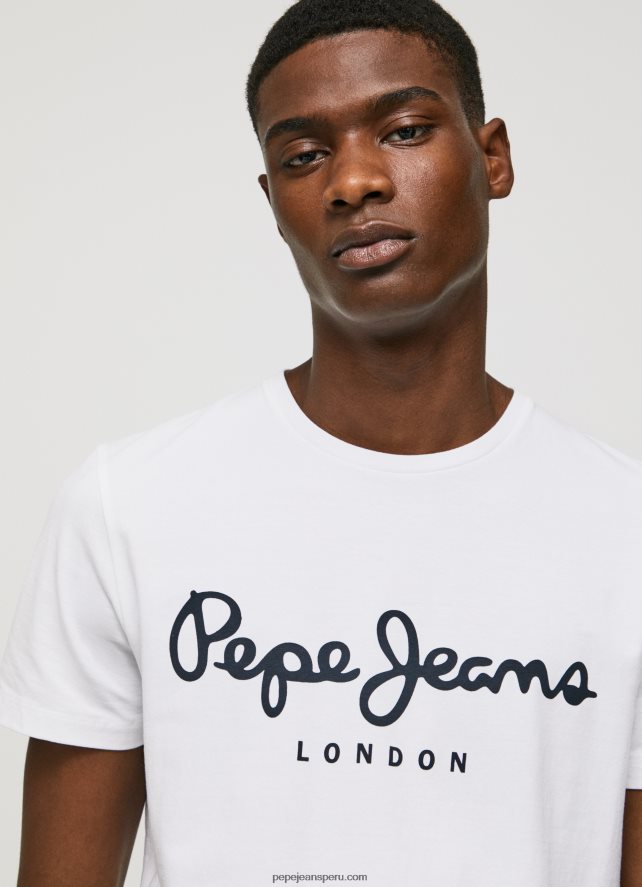 hombres camiseta de manga corta de algodón Pepe Jeans 44JTZ1002 blanco - Imagen 3