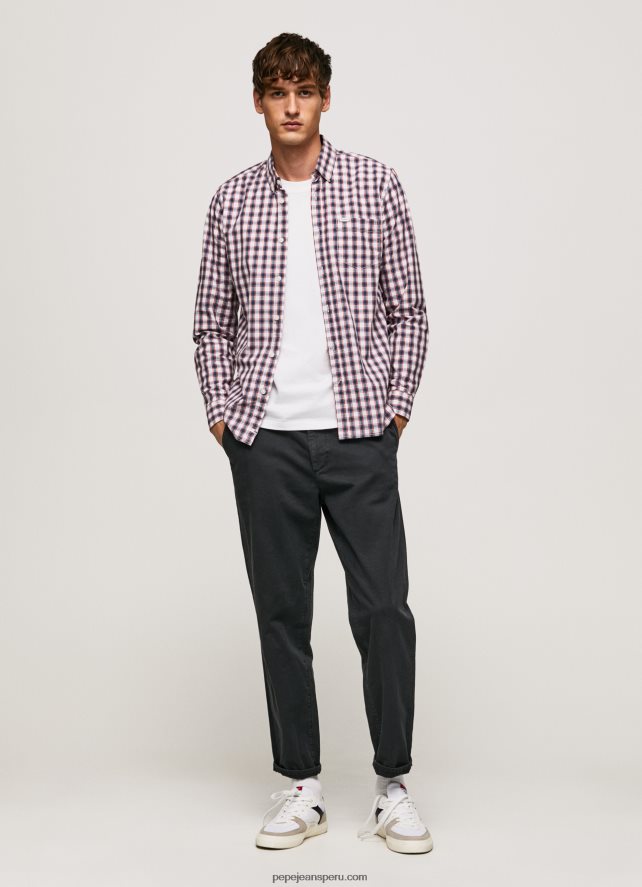 hombres carga camisa a cuadros bicolor Pepe Jeans 44JTZ1066 jarman - Imagen 2