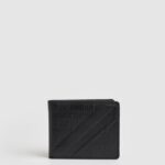 hombres cartera de piel con logo Pepe Jeans 44JTZ1296 negro