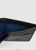 hombres cartera de piel con logo Pepe Jeans 44JTZ1296 negro - Imagen 3