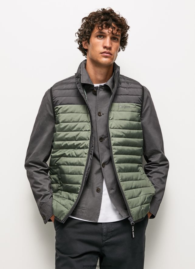hombres_chaleco_capitonado_con_diseno_colour_block_pepe_jeans_44jtz840_negro_lavado.jpg hombres chaleco capitonado con diseño colour block Pepe Jeans 44JTZ840 negro lavado - Imagen 1