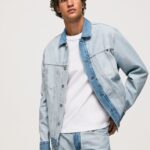 hombres chamarra de mezclilla al revés Pepe Jeans 44JTZ848 mezclilla