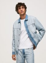 hombres chamarra de mezclilla al revés Pepe Jeans 44JTZ848 mezclilla