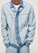 hombres chamarra de mezclilla al revés Pepe Jeans 44JTZ848 mezclilla - Imagen 3