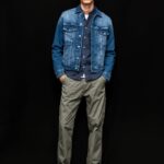 hombres chamarra de mezclilla con corte estándar Pepe Jeans 44JTZ831 mezclilla
