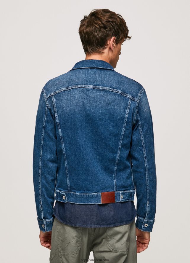 hombres chamarra de mezclilla con corte estándar Pepe Jeans 44JTZ831 mezclilla - Imagen 4