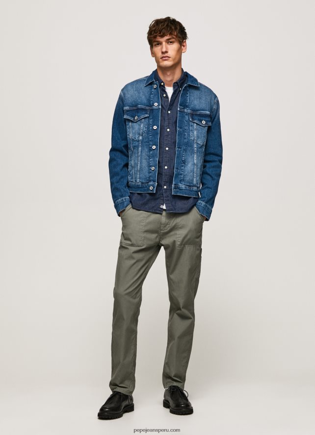 hombres chamarra de mezclilla con corte estándar Pepe Jeans 44JTZ831 mezclilla - Imagen 5