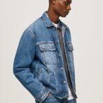 hombres chamarra de mezclilla oversize Pepe Jeans 44JTZ818 mezclilla