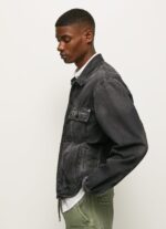 hombres chamarra de mezclilla oversize Pepe Jeans 44JTZ833 mezclilla - Imagen 4
