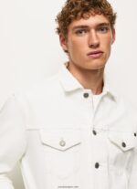 hombres chamarra de mezclilla regular fit Pepe Jeans 44JTZ847 mezclilla - Imagen 4