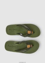 hombres chanclas camu beach de south beach Pepe Jeans 44JTZ1280 verde caqui - Imagen 2