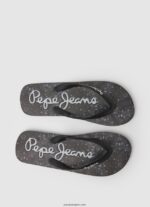 hombres chanclas de playa bandana ballena Pepe Jeans 44JTZ1284 negro - Imagen 2